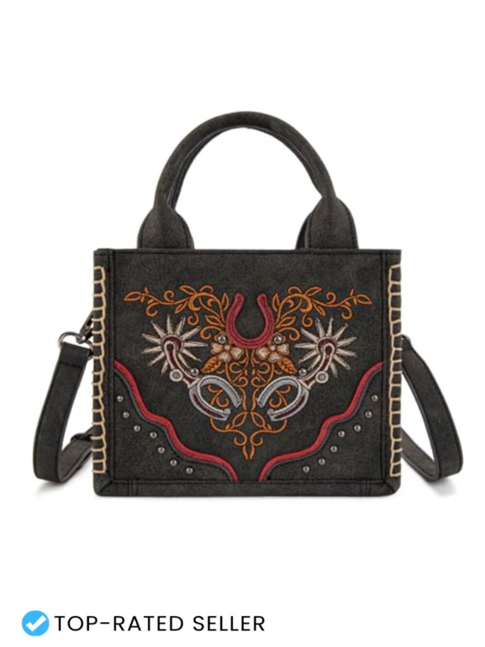 Montana West Mini Tote Bag Western Handbag Embroidered Crossbody Bag